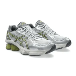 Asics Gel-Kinetic Fluent grises et vertes en cuir et synthétique pour homme