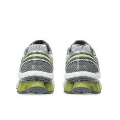 Asics Gel-Kinetic Fluent grises et vertes en cuir et synthétique pour homme
