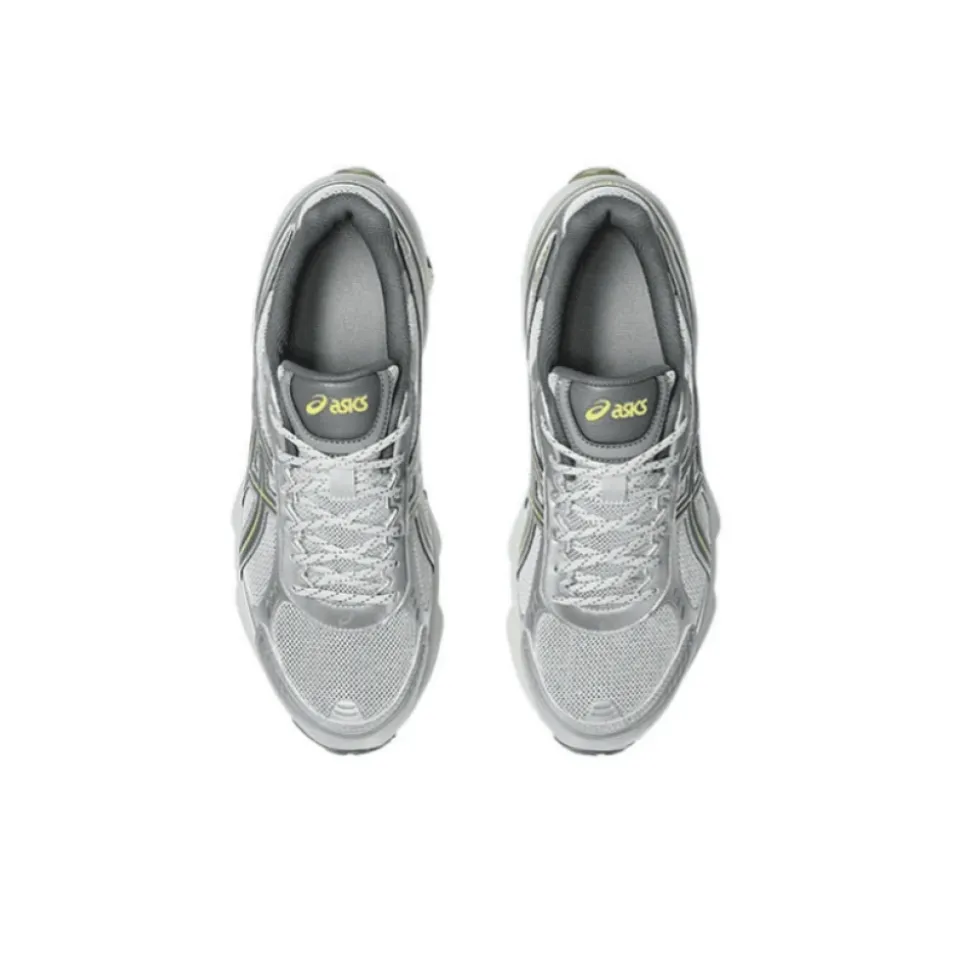 Asics Gel-Kinetic Fluent grises et vertes en cuir et synthétique pour homme