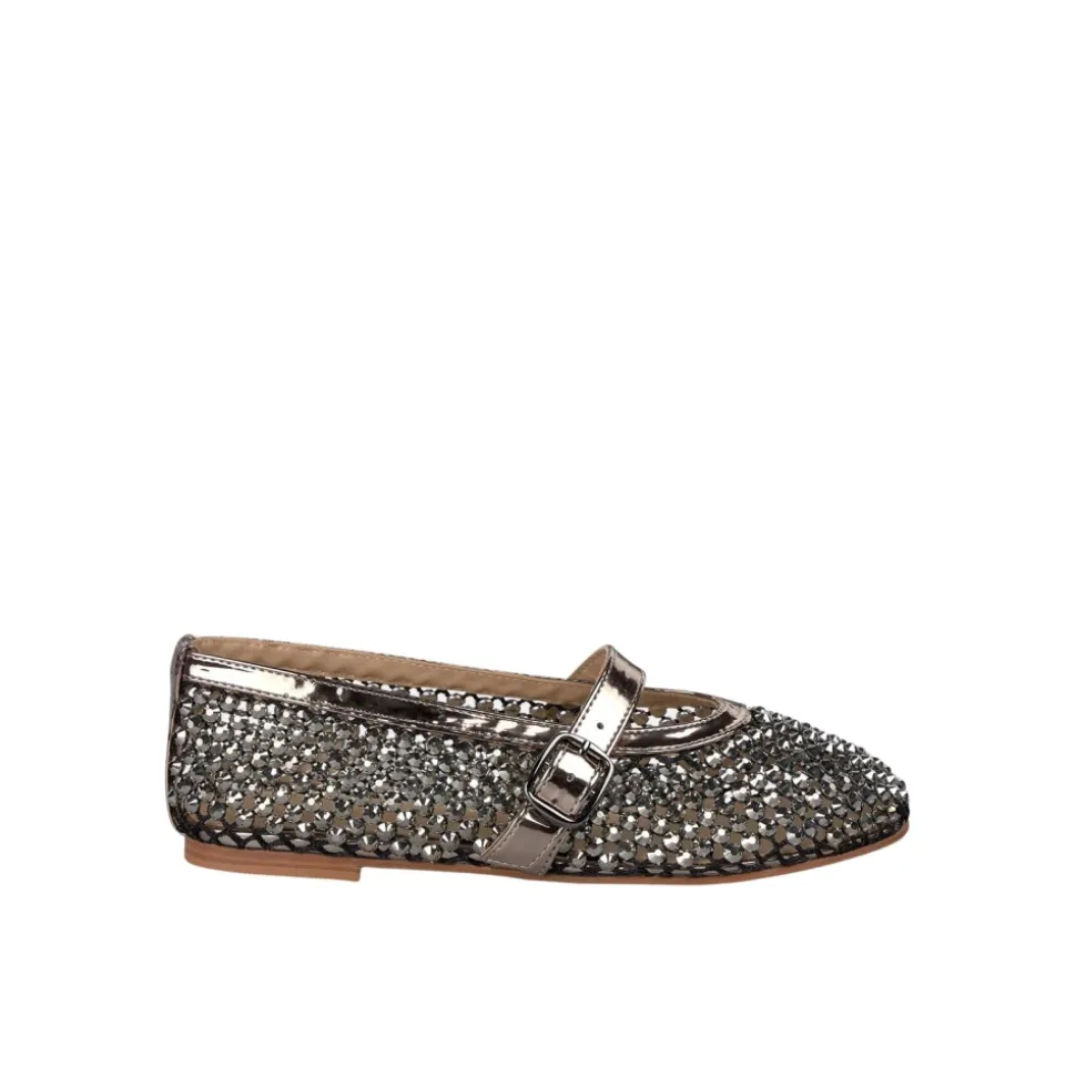 Ballerine en filet avec strass