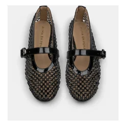 Ballerine en filet avec strass
