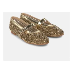 Ballerine en résille avec strass