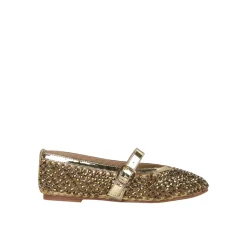 Ballerine en résille avec strass