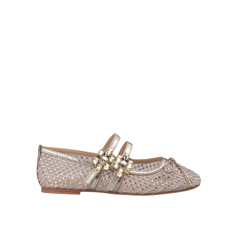 Ballerine filet boucles strass