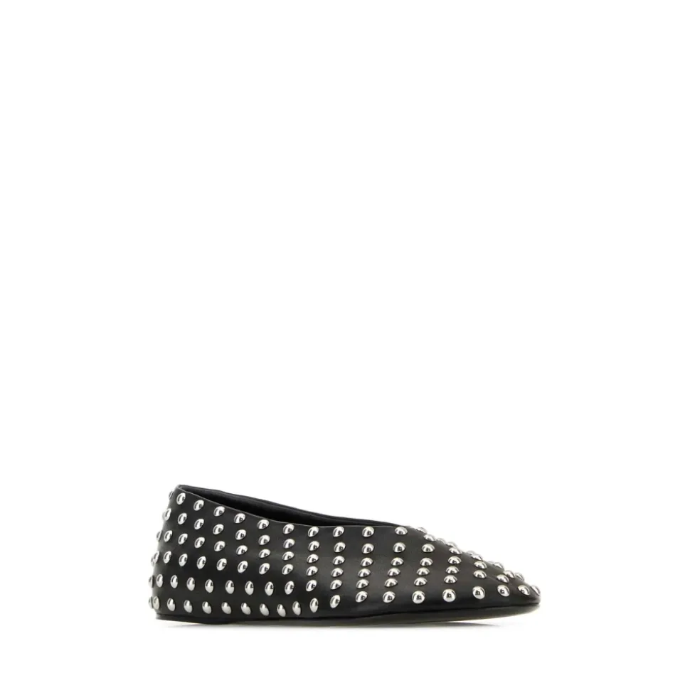 Ballerines en cuir nappa noir