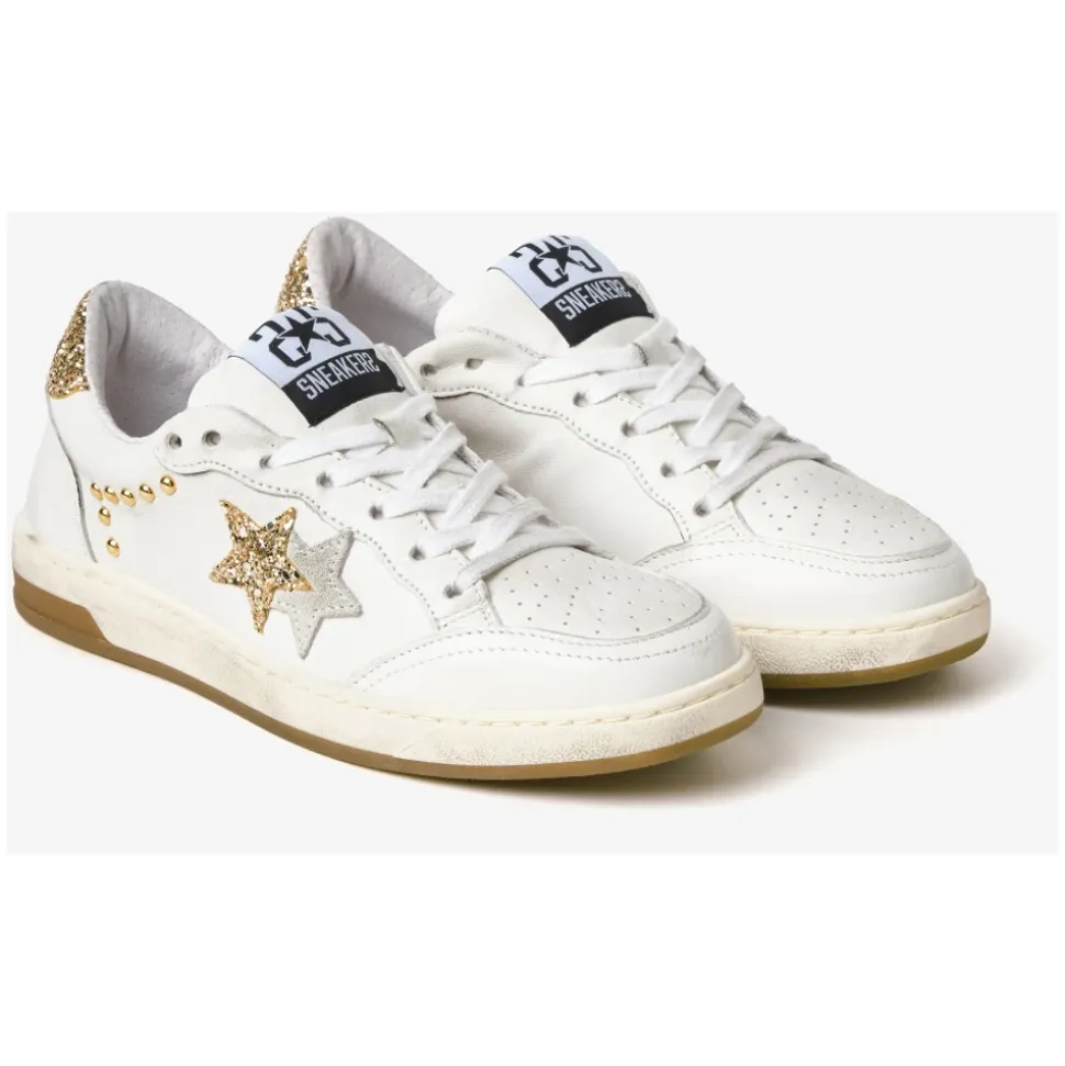 Baskets Basses en Cuir Souple