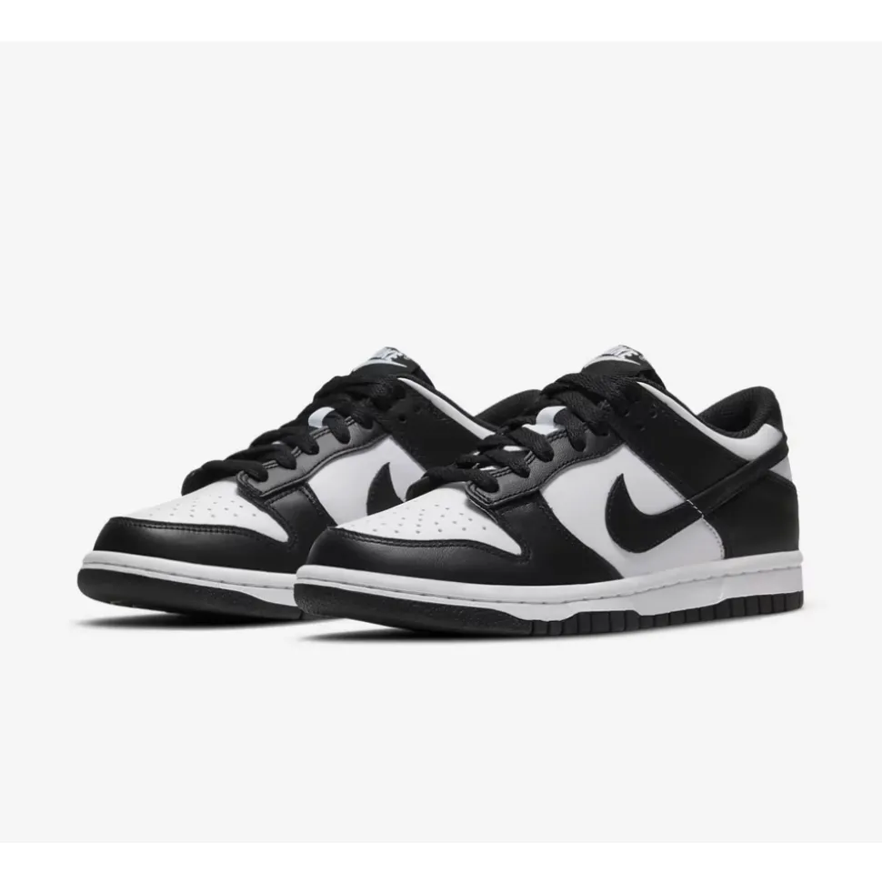 Baskets Dunk Blanc Noir Basses