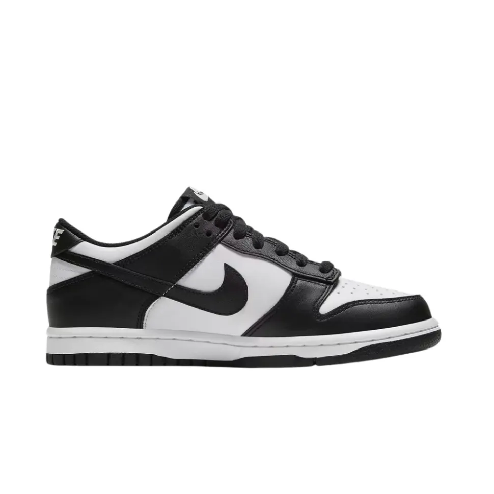 Baskets Dunk Blanc Noir Basses