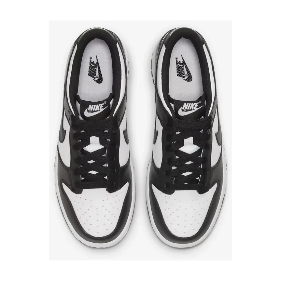Baskets Dunk Blanc Noir Basses