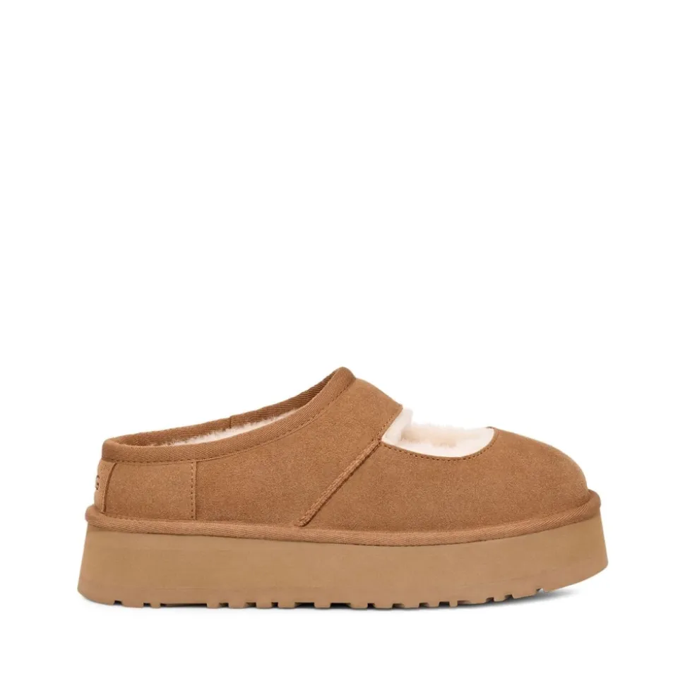 Bea Mary Jane Slippers Chestnut