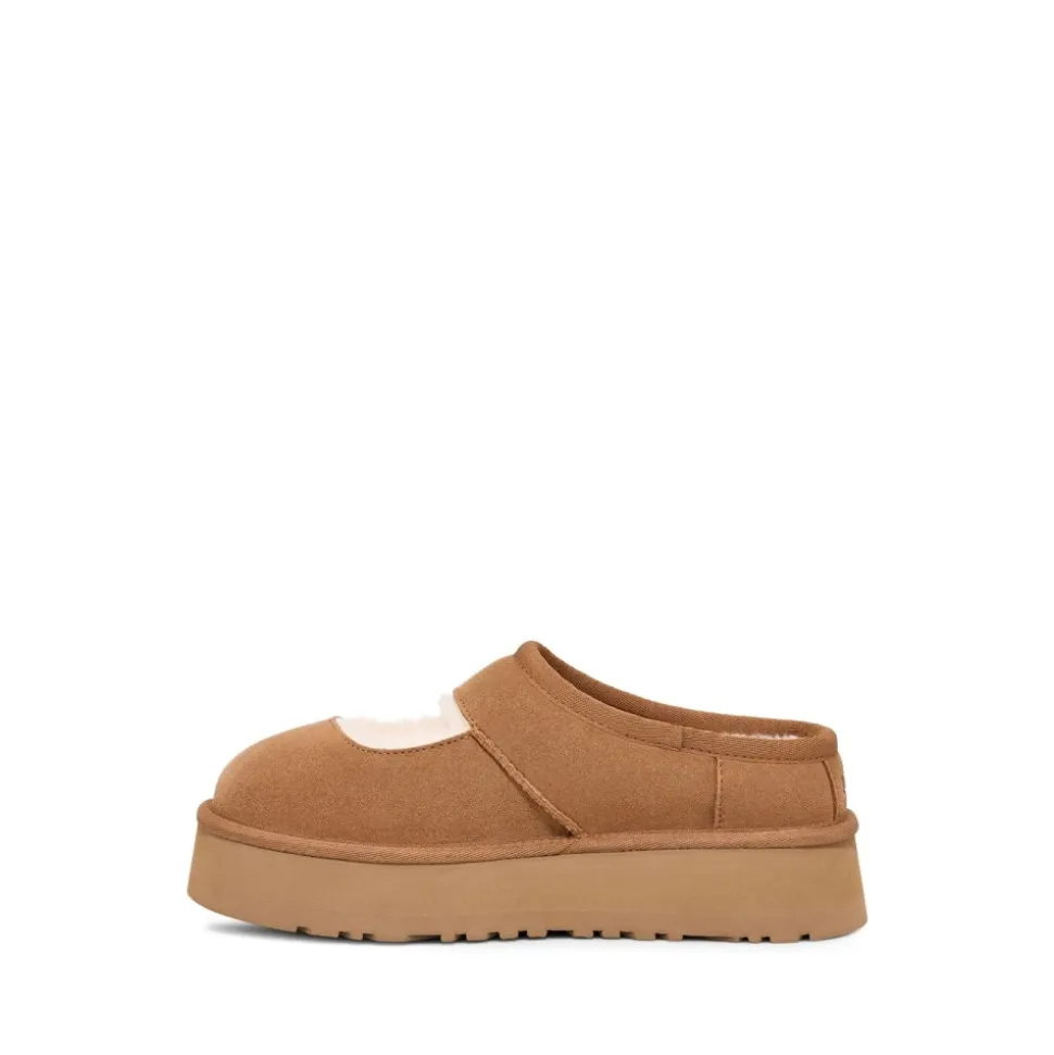Bea Mary Jane Slippers Chestnut