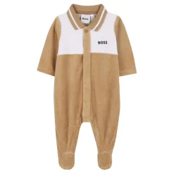 Beige Chenille Babygrow Rompers