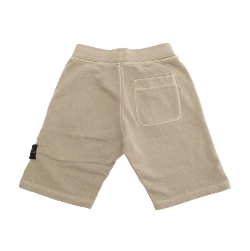 Bermuda Beige avec Écusson Logo