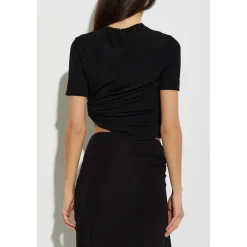 Bezel Quartz Ruched T-shirt
