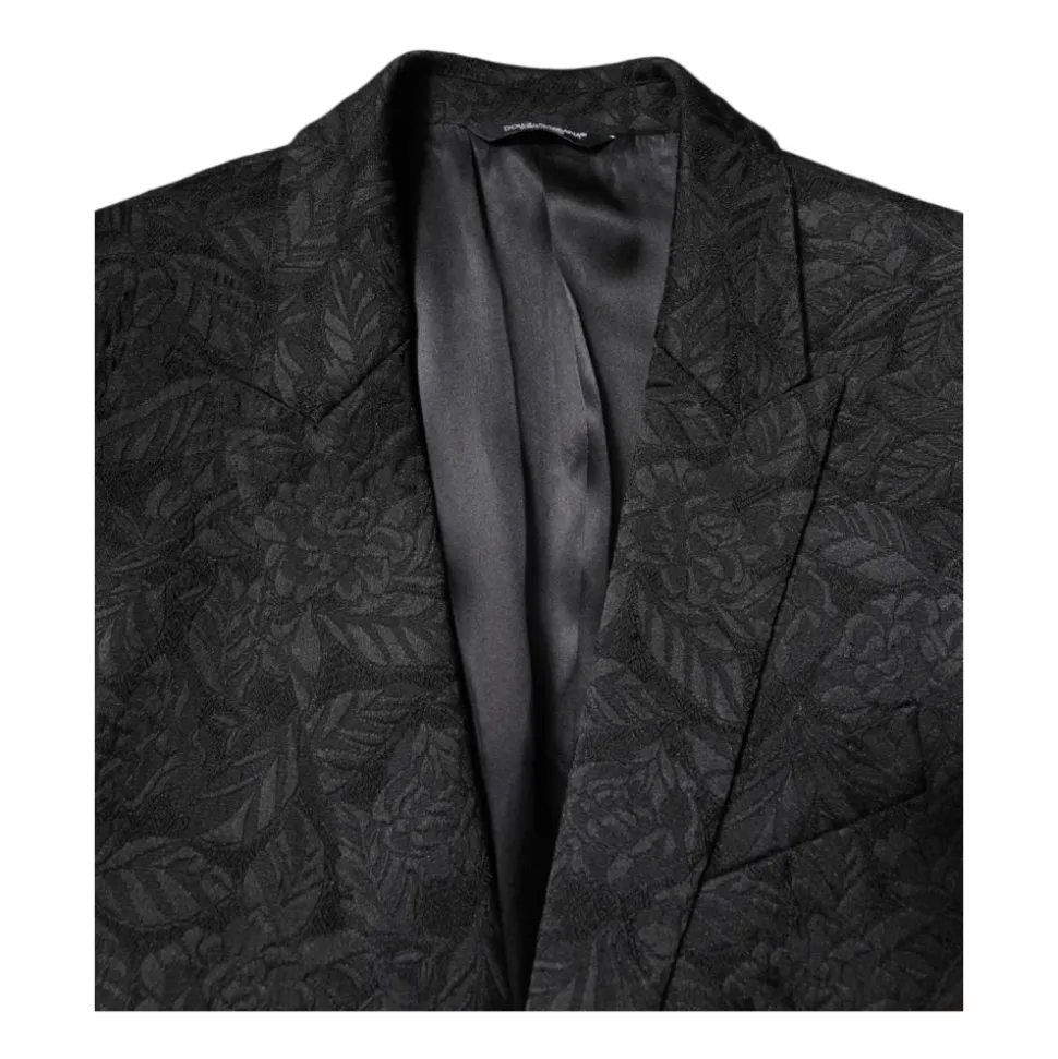 Blazer Brocart Élégant avec Coupe Slim
