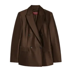 Blazer croisé en shantung