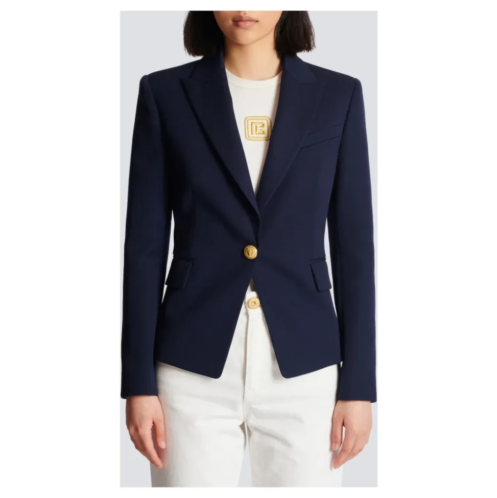 Blazer en laine à un bouton