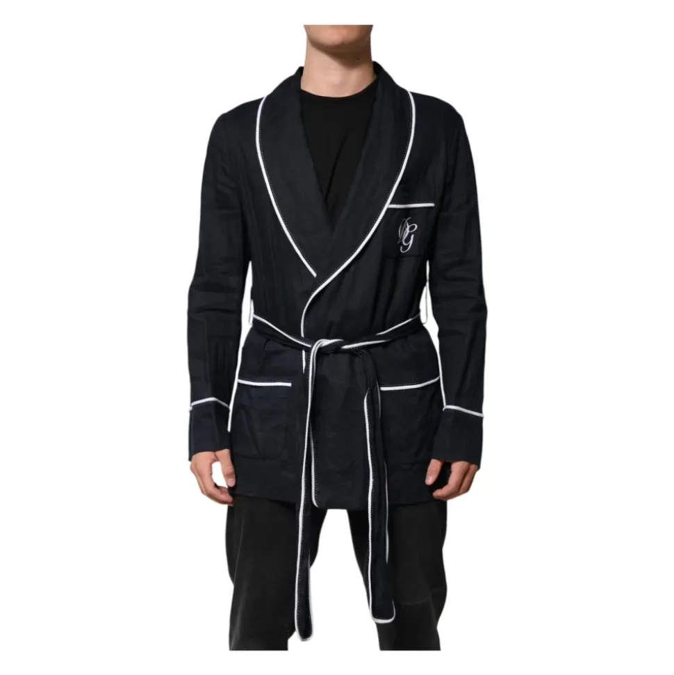 Blazer en lin brodé