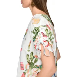 Blusenshirt mit Raffdetails