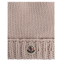 Bonnet en laine avec écusson logo