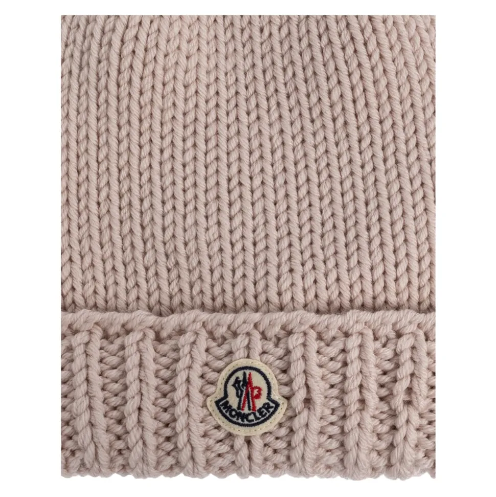 Bonnet en laine avec écusson logo