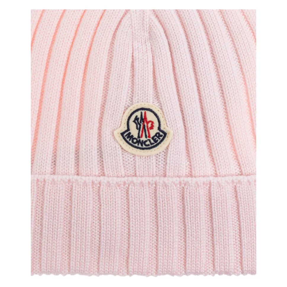 Bonnet en laine avec écusson logo
