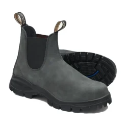 Boots Chelsea Unisexes en Cuir Rustique