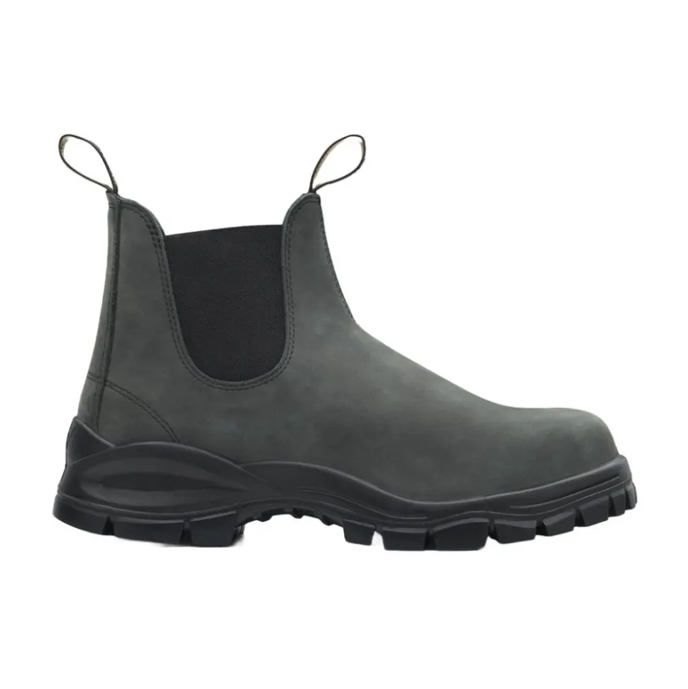 Boots Chelsea Unisexes en Cuir Rustique
