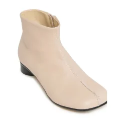 Bottes basses en cuir