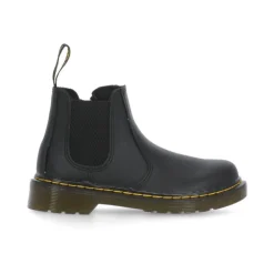 Bottes Cheville Enfant en Cuir Noir