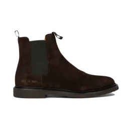 Bottes Cheville Marron Design Élastique Élégant