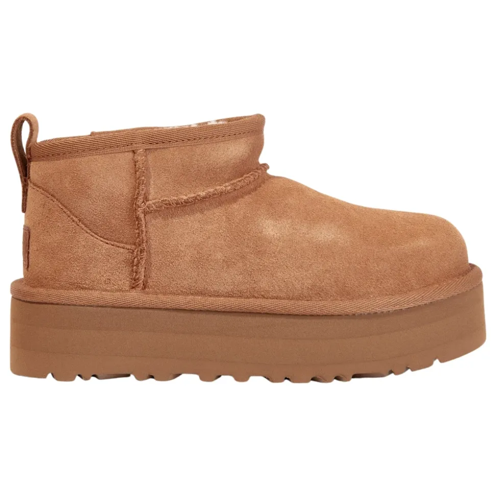 Bottes Classiques Ultra Mini Plateforme en Marron
