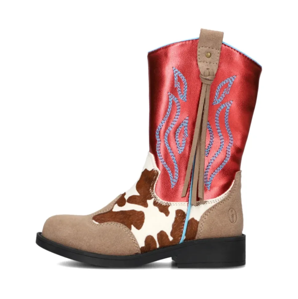 Bottes de Cowboy Rouges pour Filles Aventurières