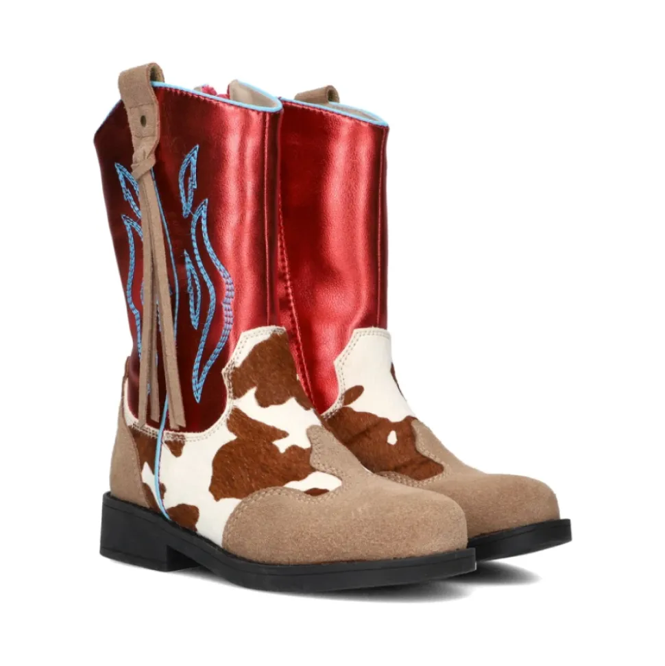 Bottes de Cowboy Rouges pour Filles Aventurières