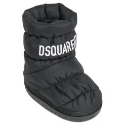 Bottes de neige matelassées à logo imprimé