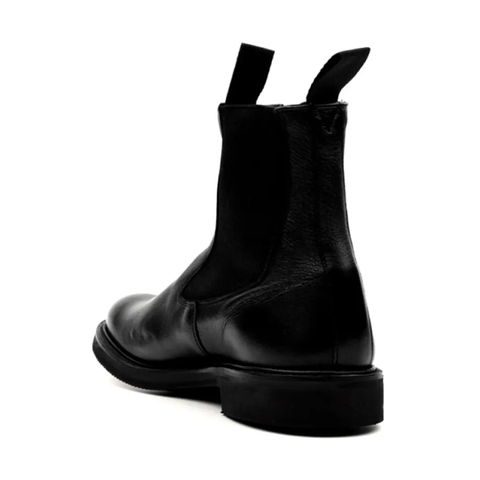 Bottes en Cuir Noir