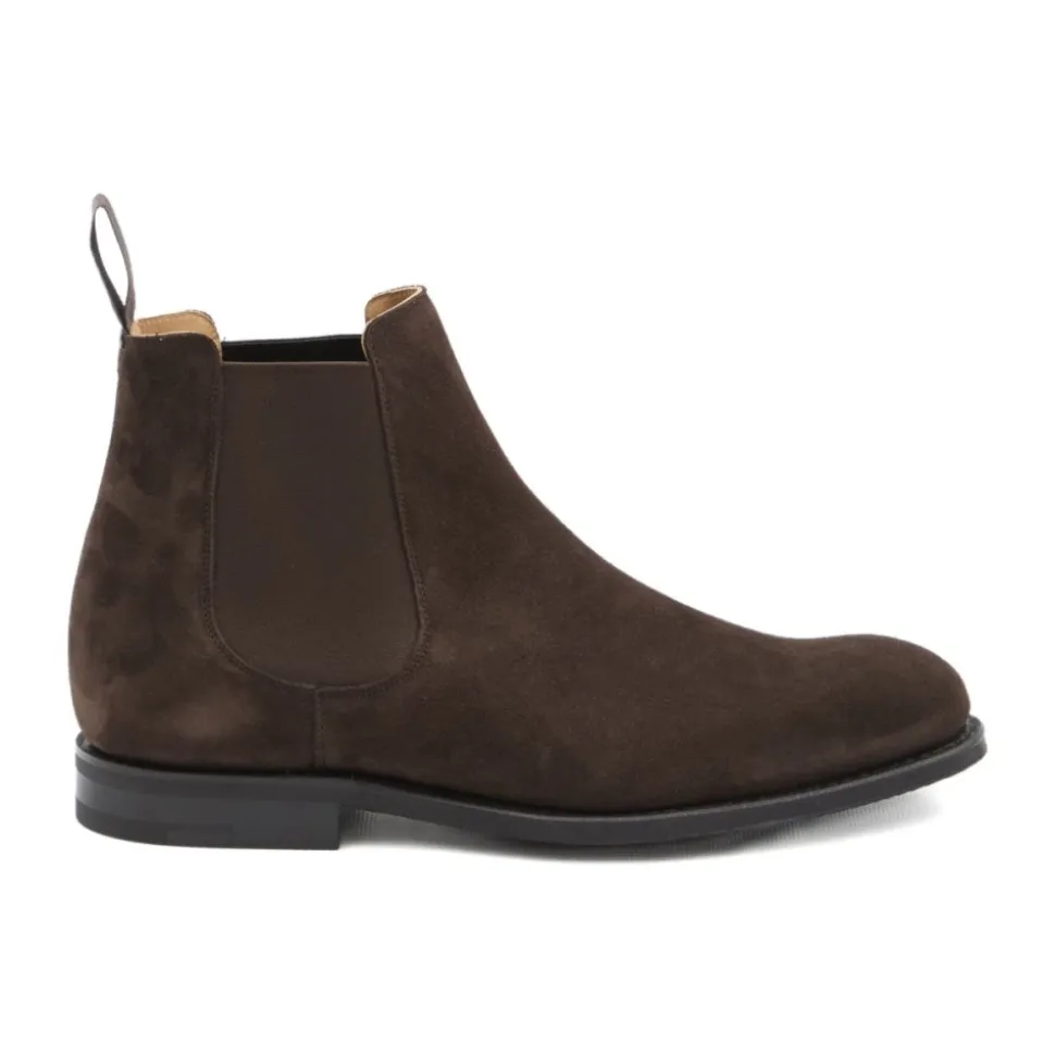 Bottes en Soie et Nylon Marron