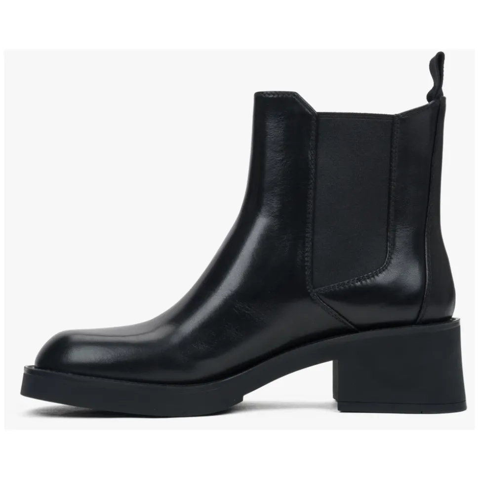 Bottines Chelsea en Cuir Noir