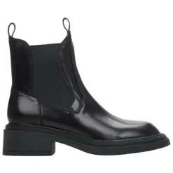 Bottines Chelsea en cuir noir