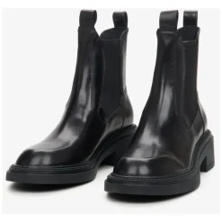 Bottines Chelsea en cuir noir