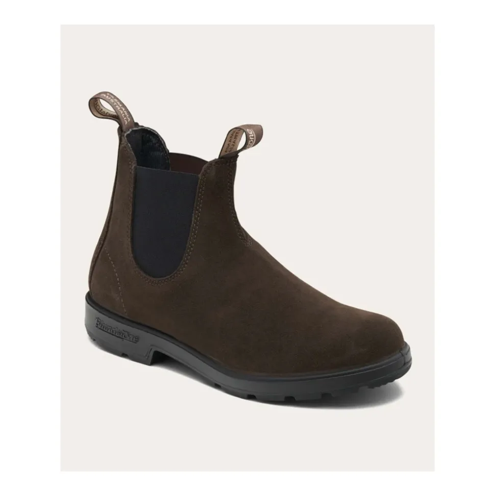 Bottines Chelsea en daim imperméable