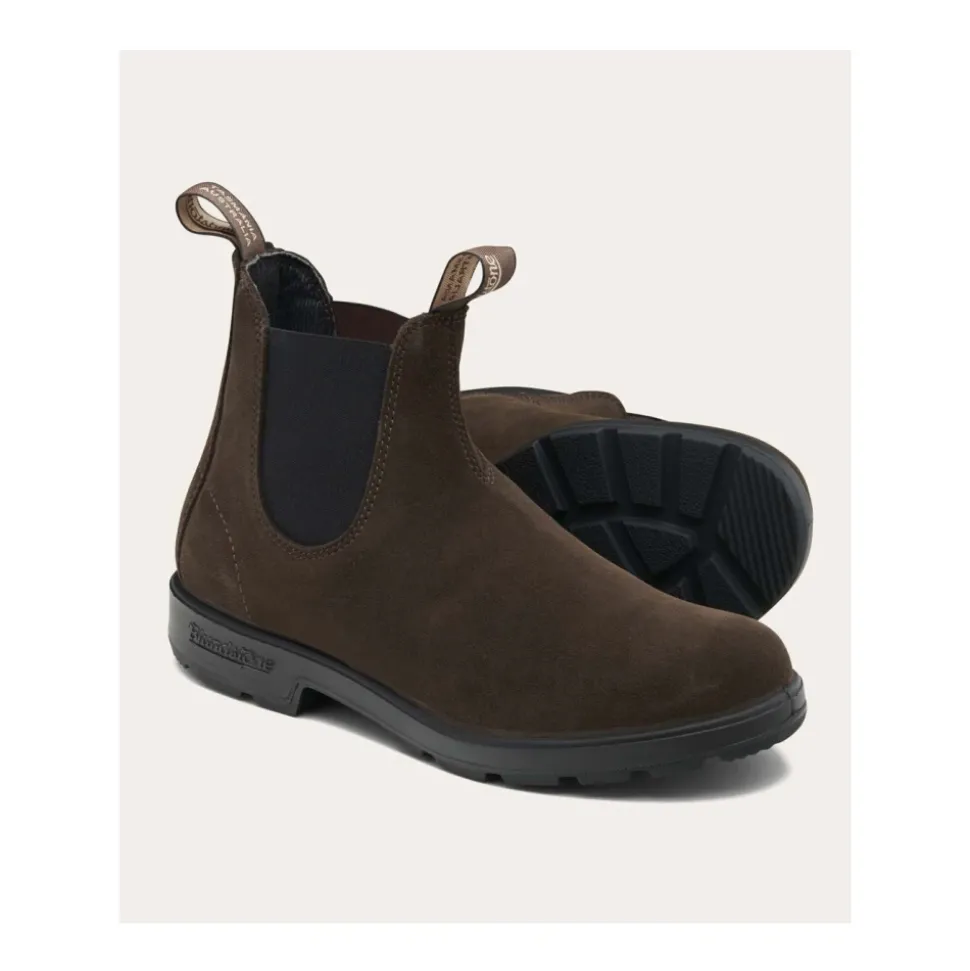 Bottines Chelsea en daim imperméable