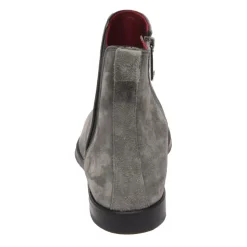 Bottines Chelsea en Velours Daim Gris Beatles