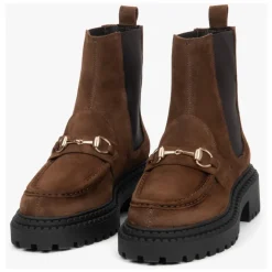 Bottines Chelsea en Velours Italien