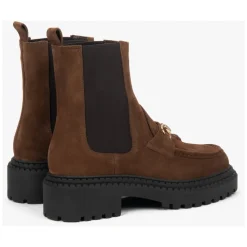 Bottines Chelsea en Velours Italien
