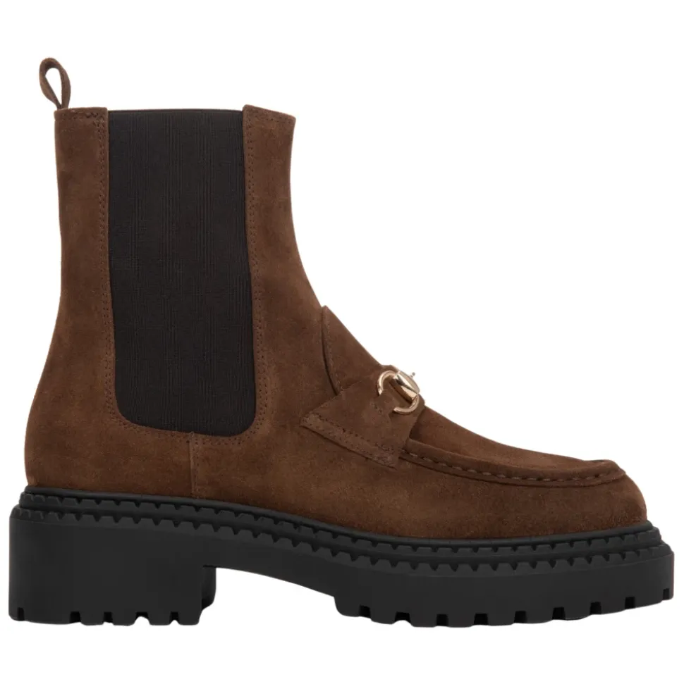 Bottines Chelsea en Velours Italien