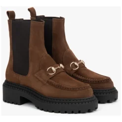 Bottines Chelsea en Velours Italien