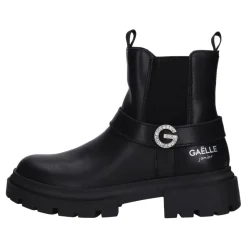 Bottines en Cuir et Tissu