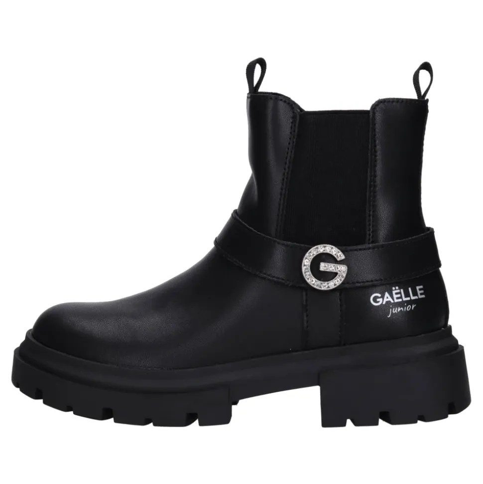 Bottines en Cuir et Tissu