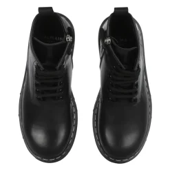 Bottines en cuir à logo